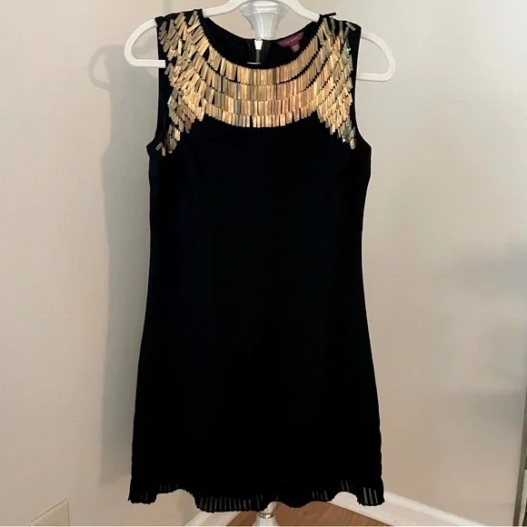knee length dresses for ladies Ted Baker Glitzia Metallic Skater Dress